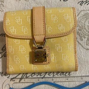 Dooney and Bourke yellow wallet